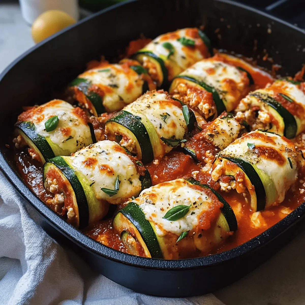 Drei-Käse-Zucchini-Rollatini
