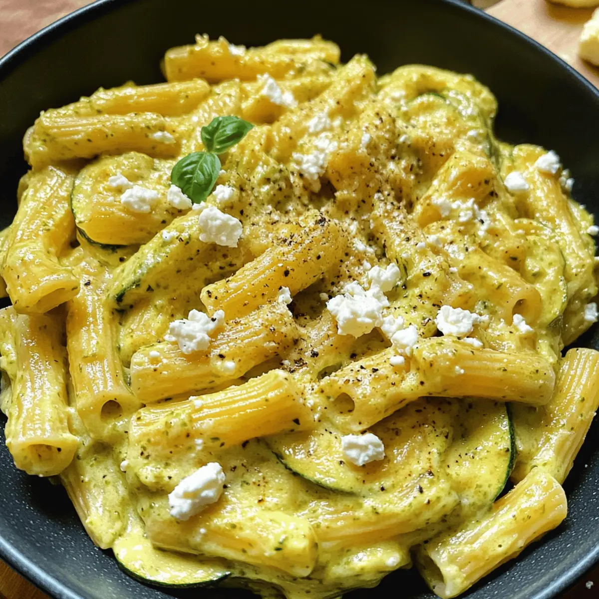 Pasta in Zucchini-Sauce