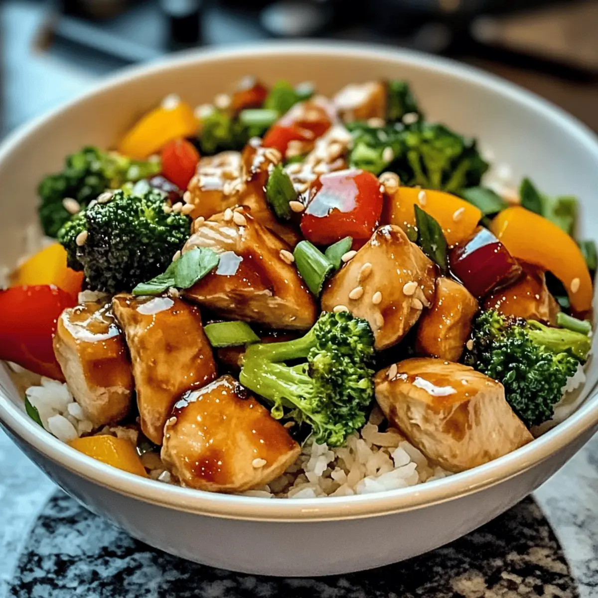 Teriyaki-Hähnchen-Pfanne