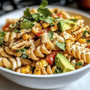 Gesunder Straßen-Mais-Nudelsalat