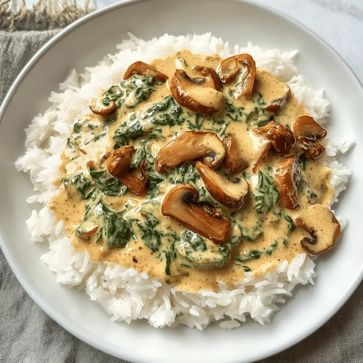 Pfifferlinge. Mit Spinat-Rahm-Soße