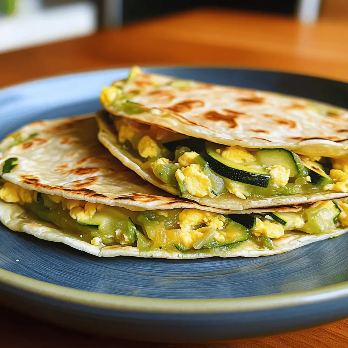 Zucchini-Frühstücks-Tortillas