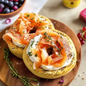 Lachs-Bagel mit Géramont