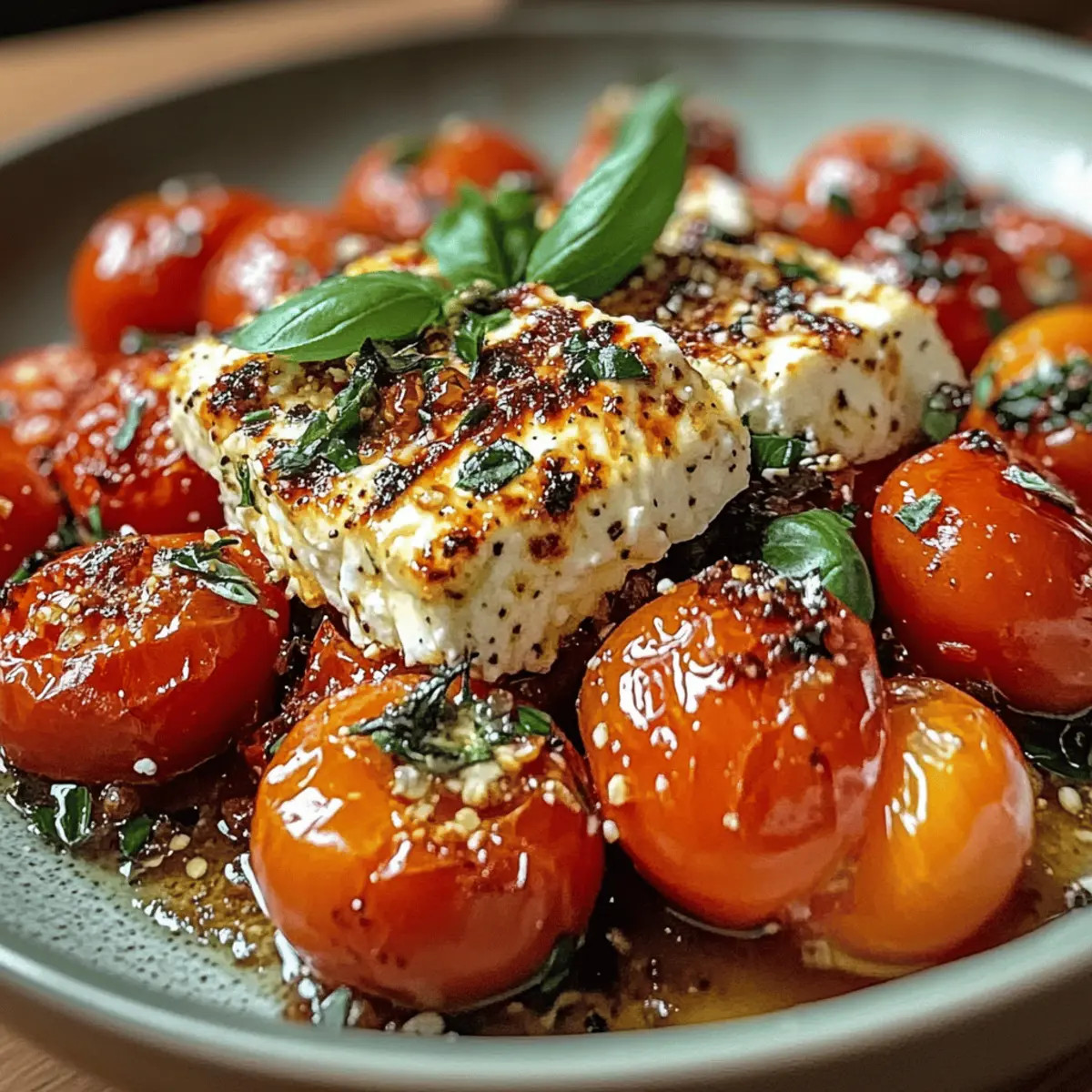 Gemütlicher Tomaten-Feta-Überbacken