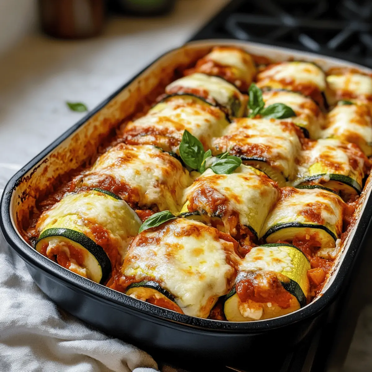 Drei-Käse-Zucchini-Rollatini