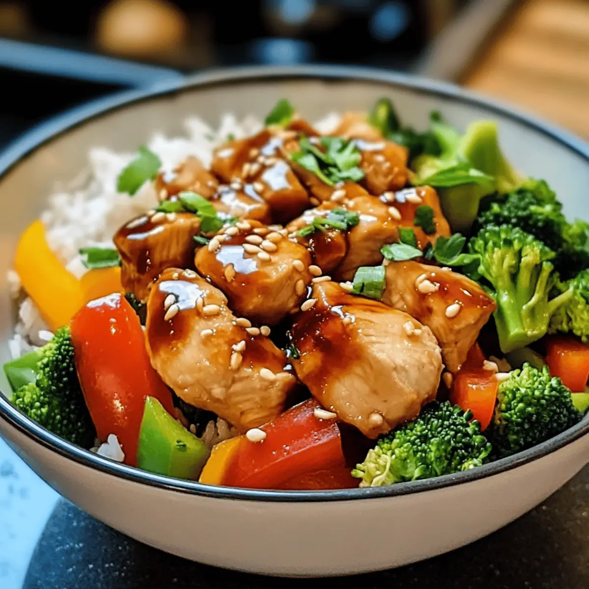 Teriyaki-Hähnchen-Pfanne