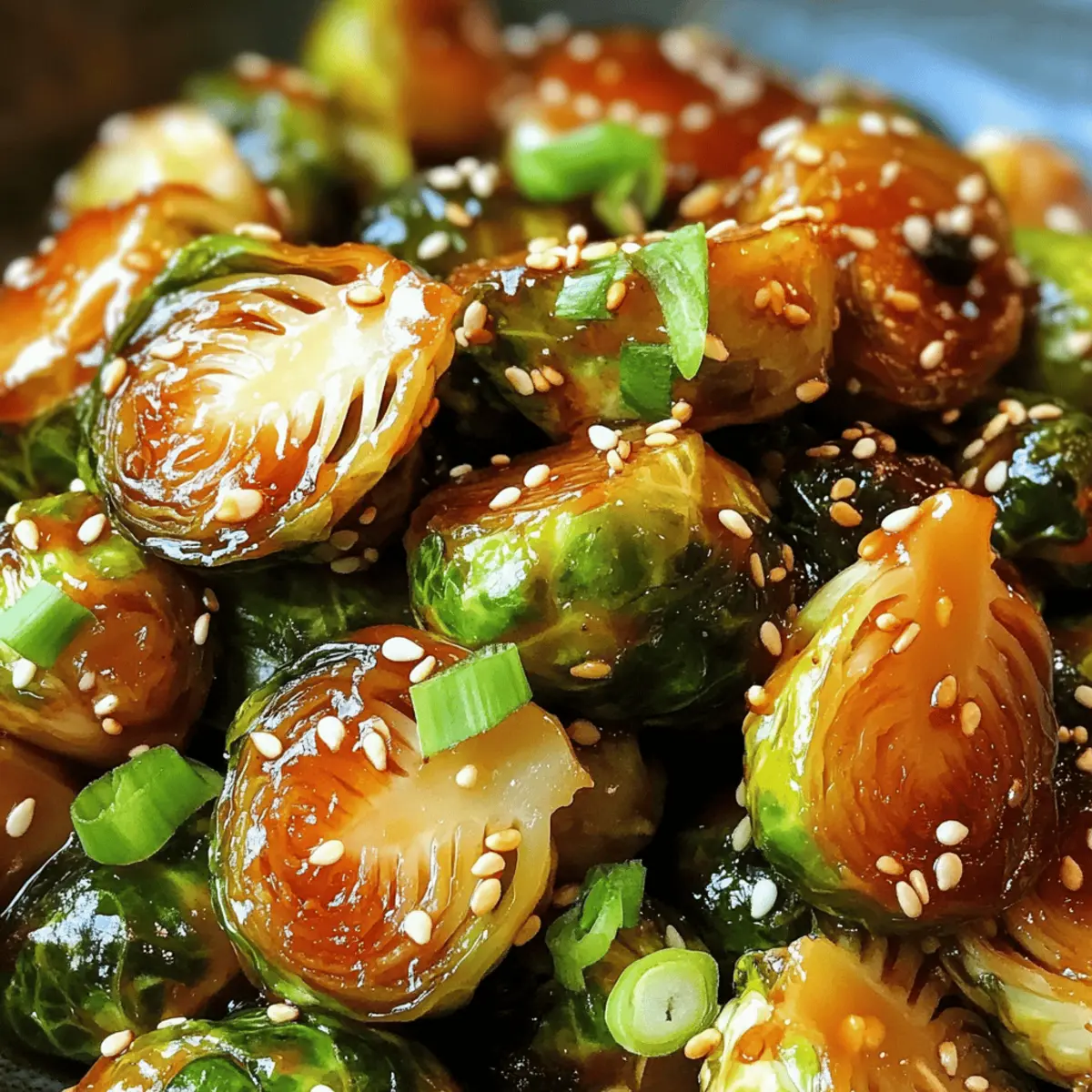 Honig Sriracha Rosenkohl Einzigartiger Genuss