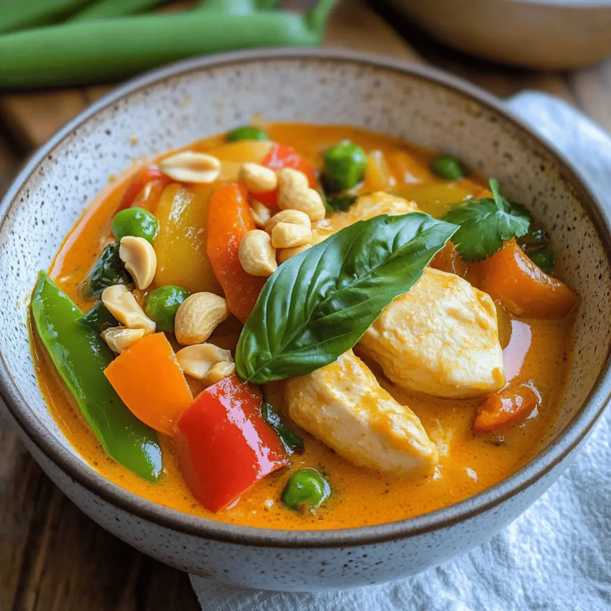 Thai-Curry mit Hähnchen und Gemüse