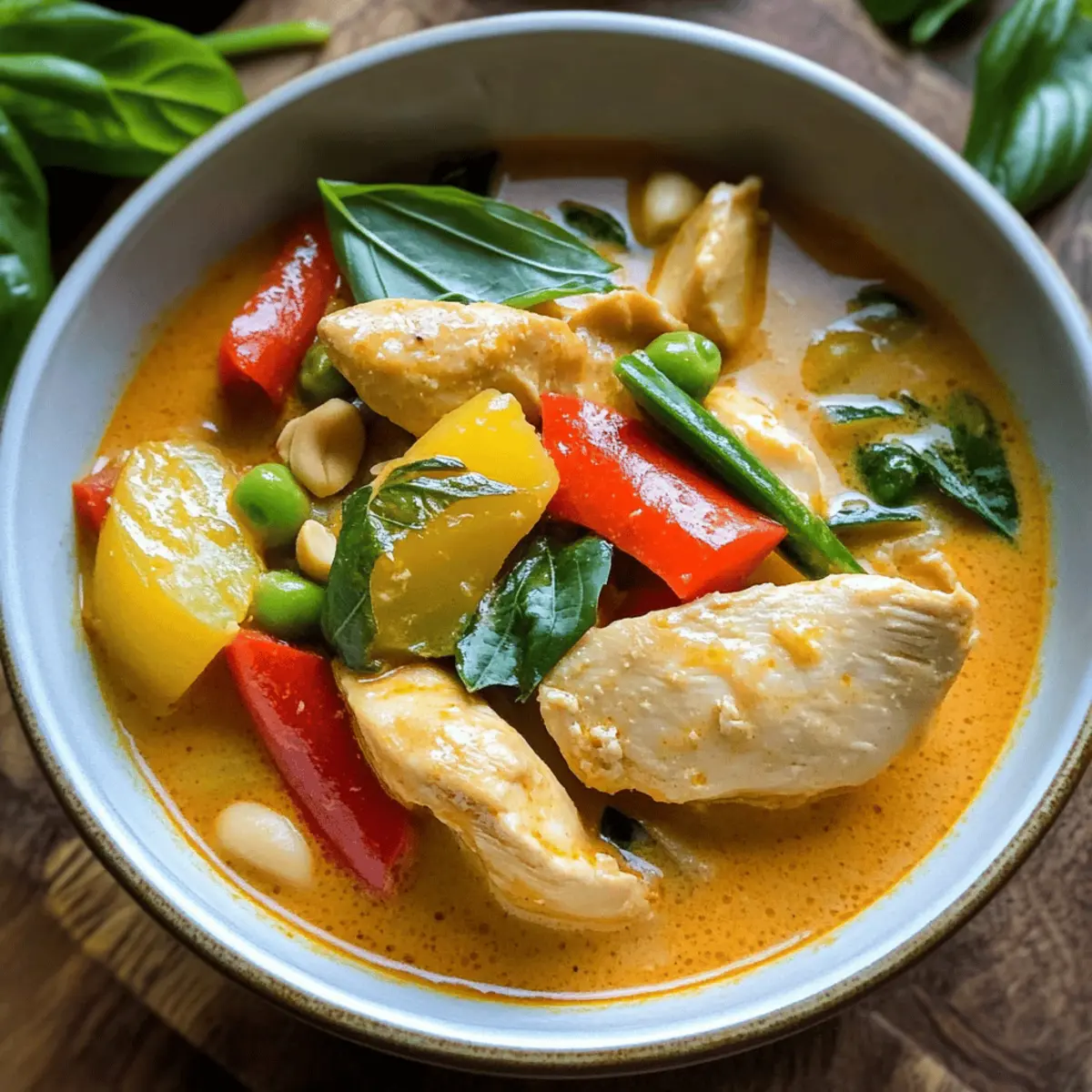 Thai-Curry mit Hähnchen und Gemüse