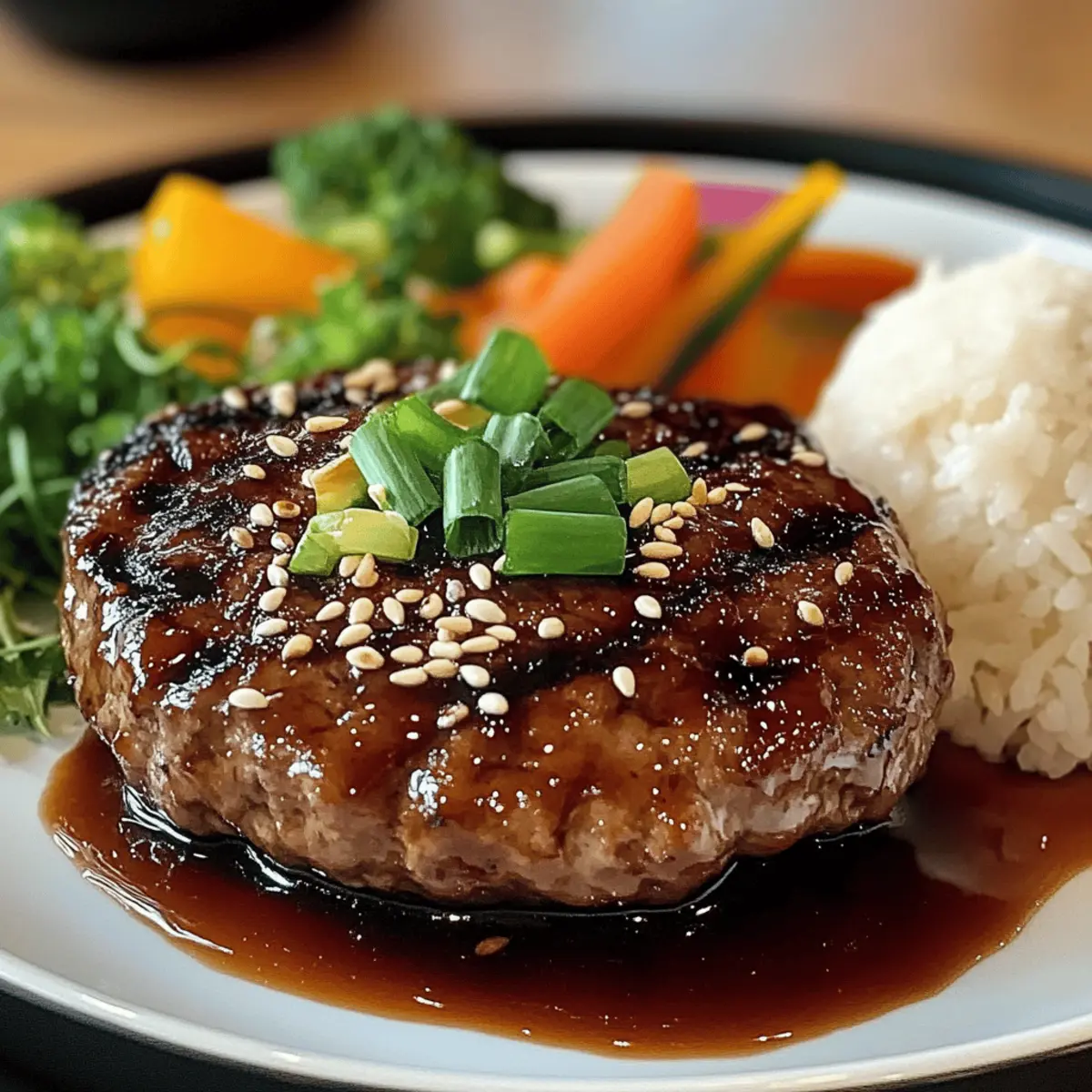 Japanisches Hamburgersteak zubereiten