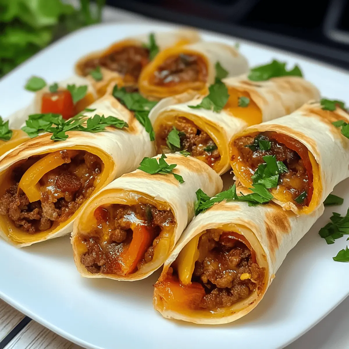 Hackfleisch-Wrap-Spieße