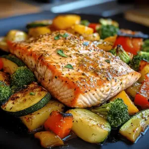 Lachs mit Gemüse
