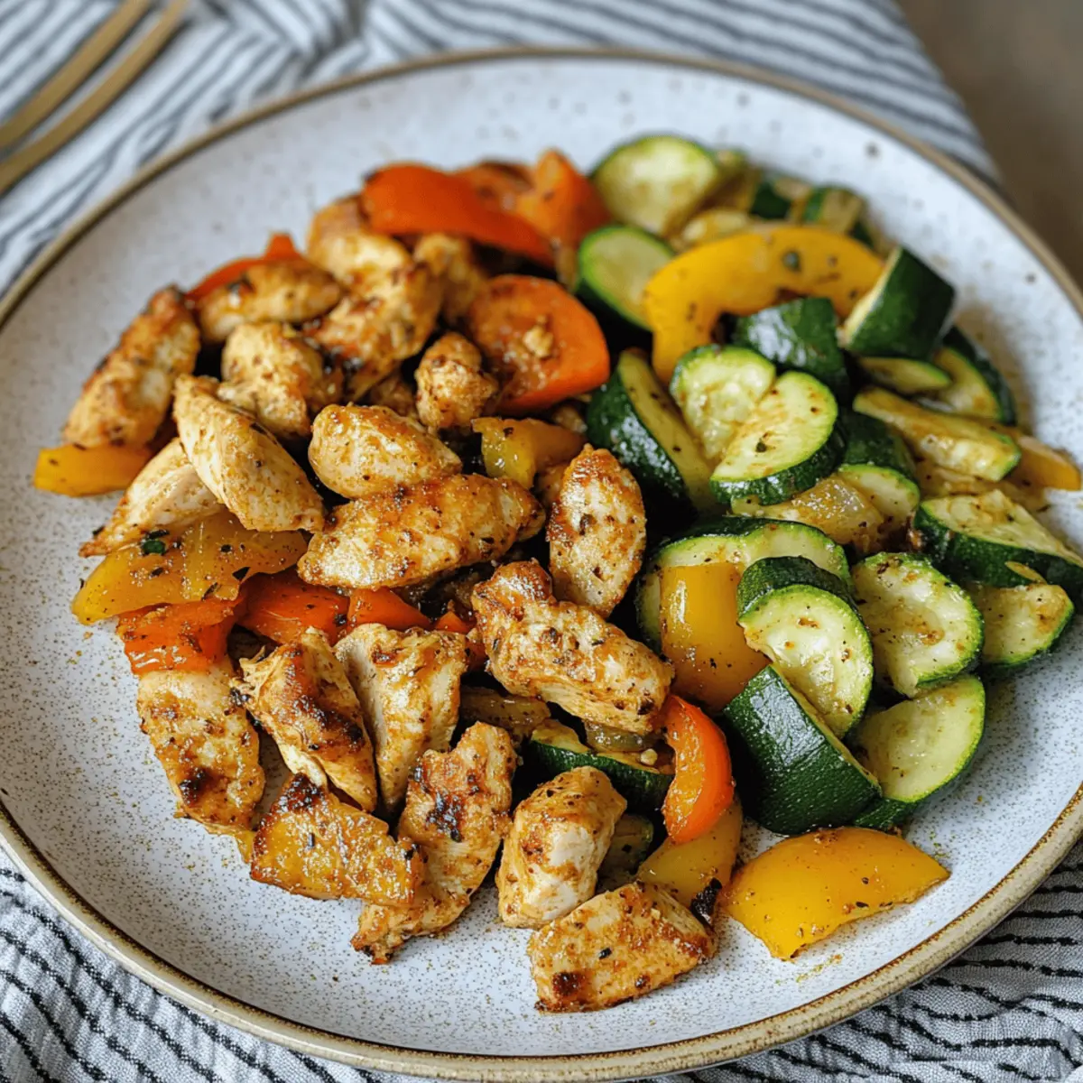 Hähnchen mit Gemüse