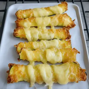 Zucchinistangen mit Käsefüllung