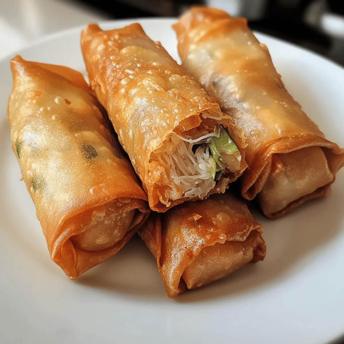 Knusprige Hähnchen-Frühlingsrollen