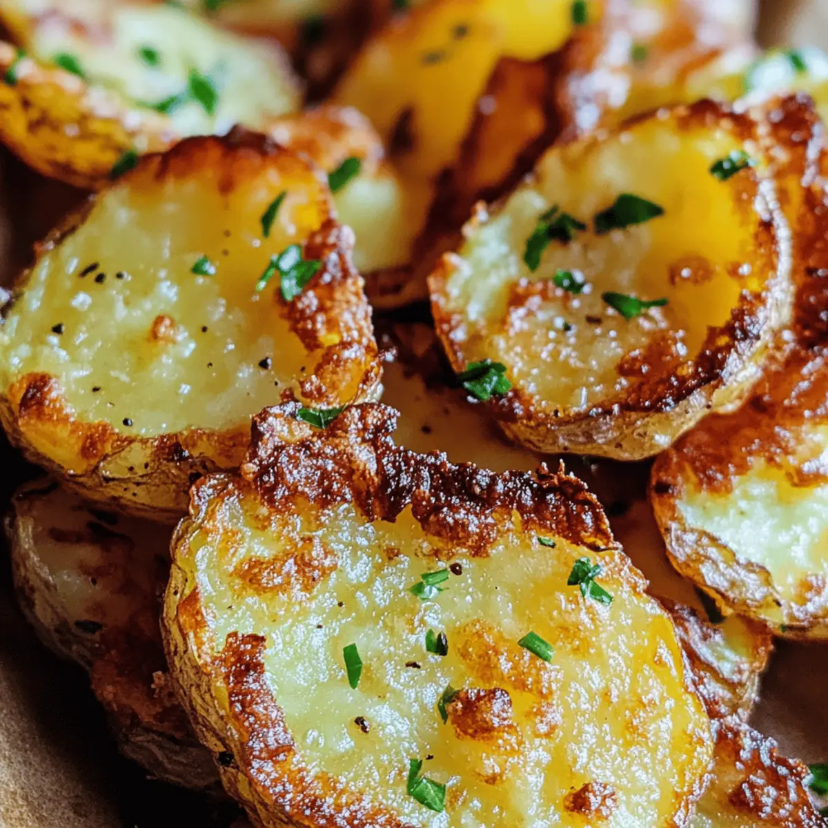 Crispy crushed potatoes