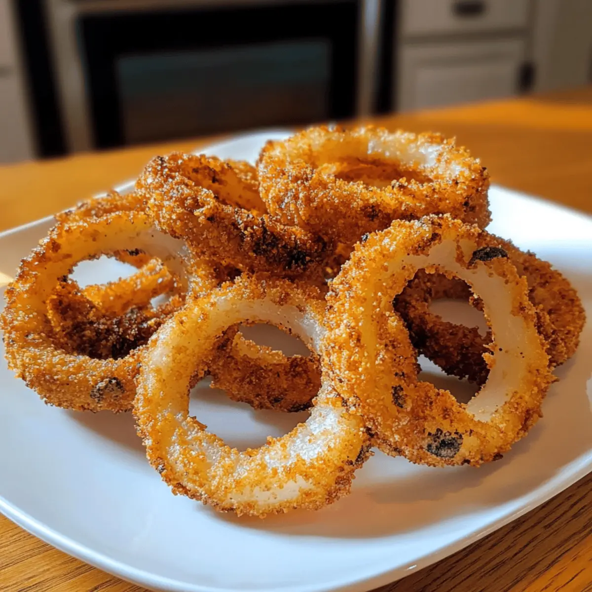 Luftfritteusen-Zwiebelringe