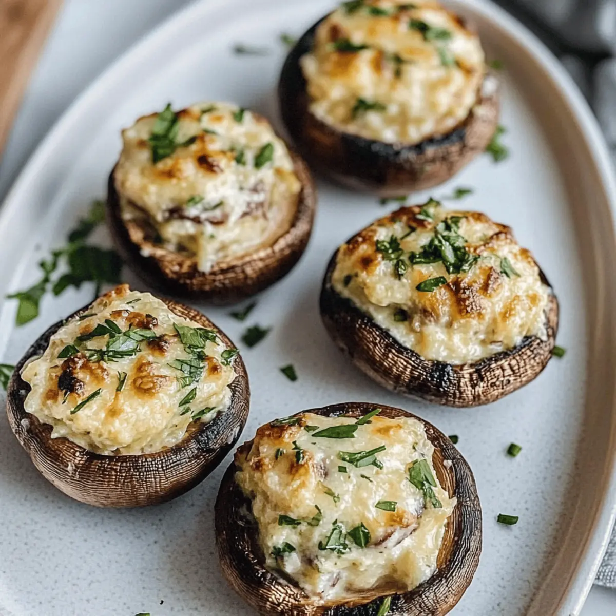 Gefüllte Champignons grillen