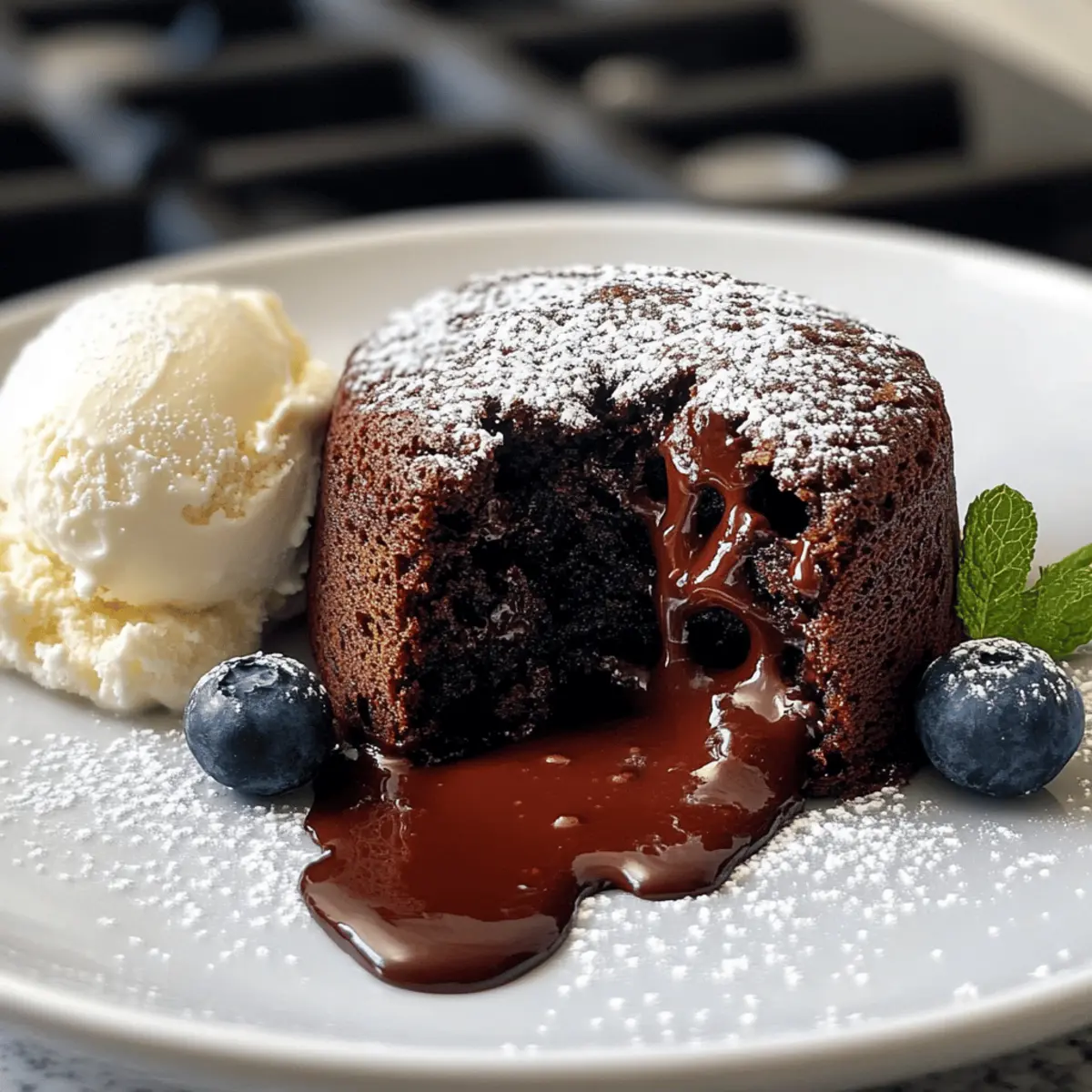 Schokoladen-Lava-Kuchen