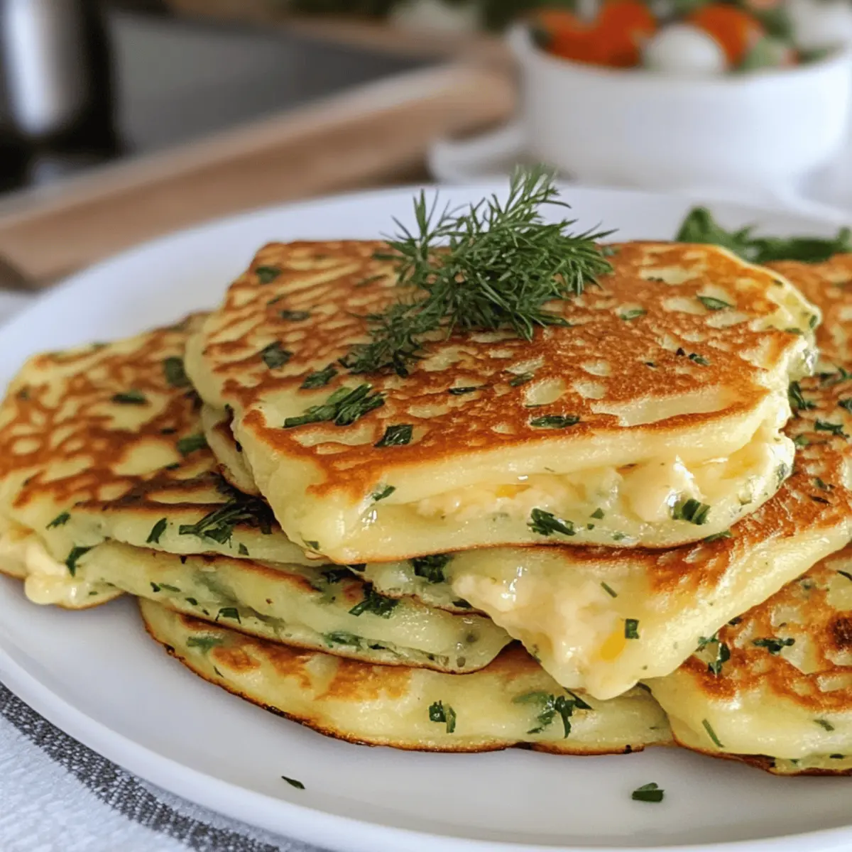 Kräuter-Käse-Blini