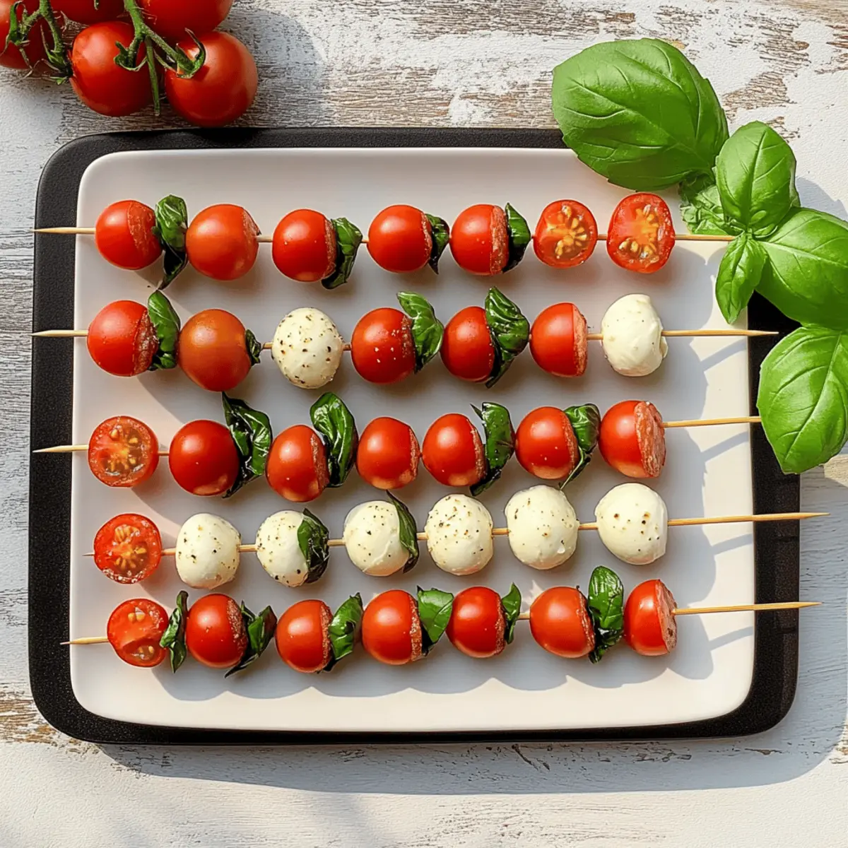 Tomate-Mozzarella-Spieße