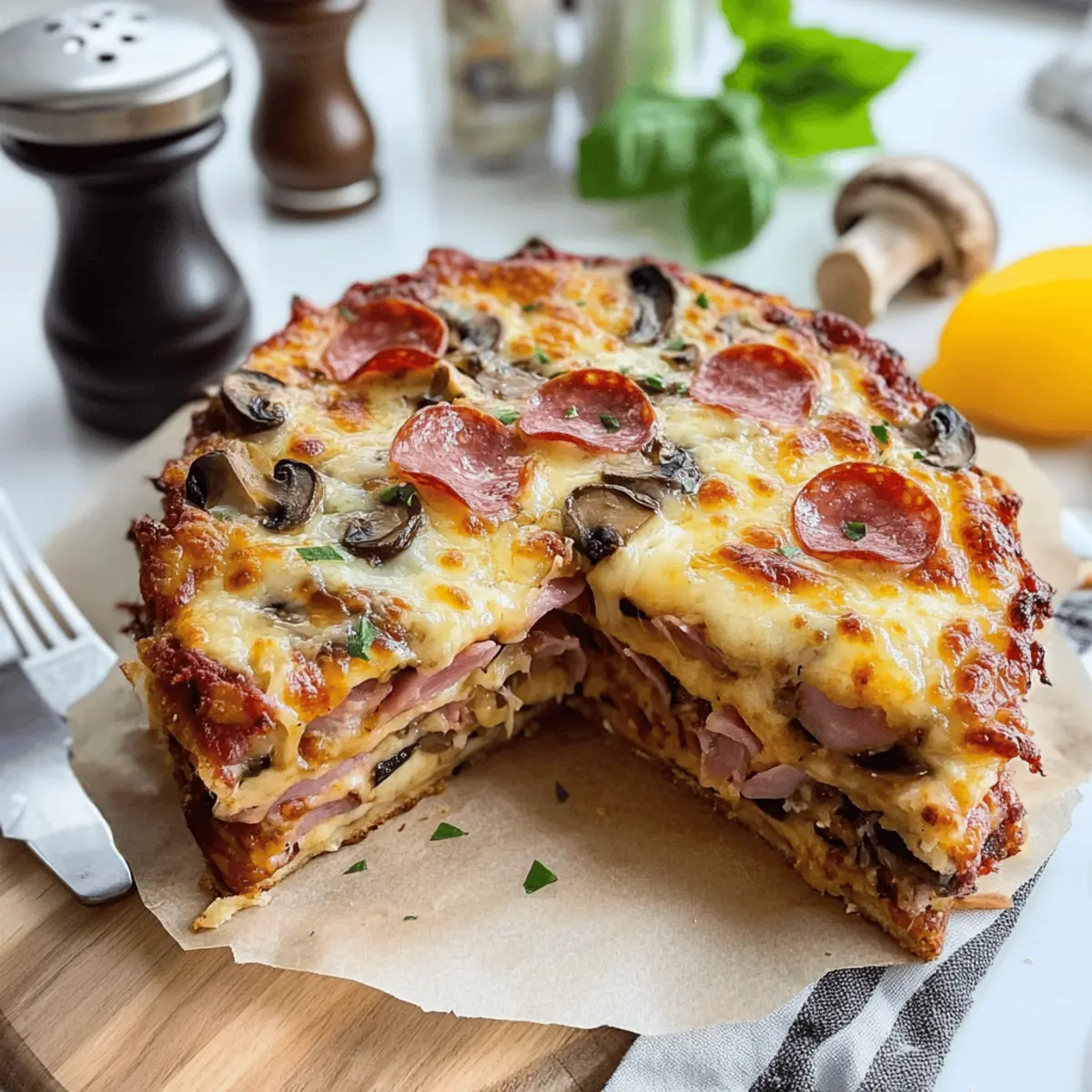 Einfacher Pizzakuchen