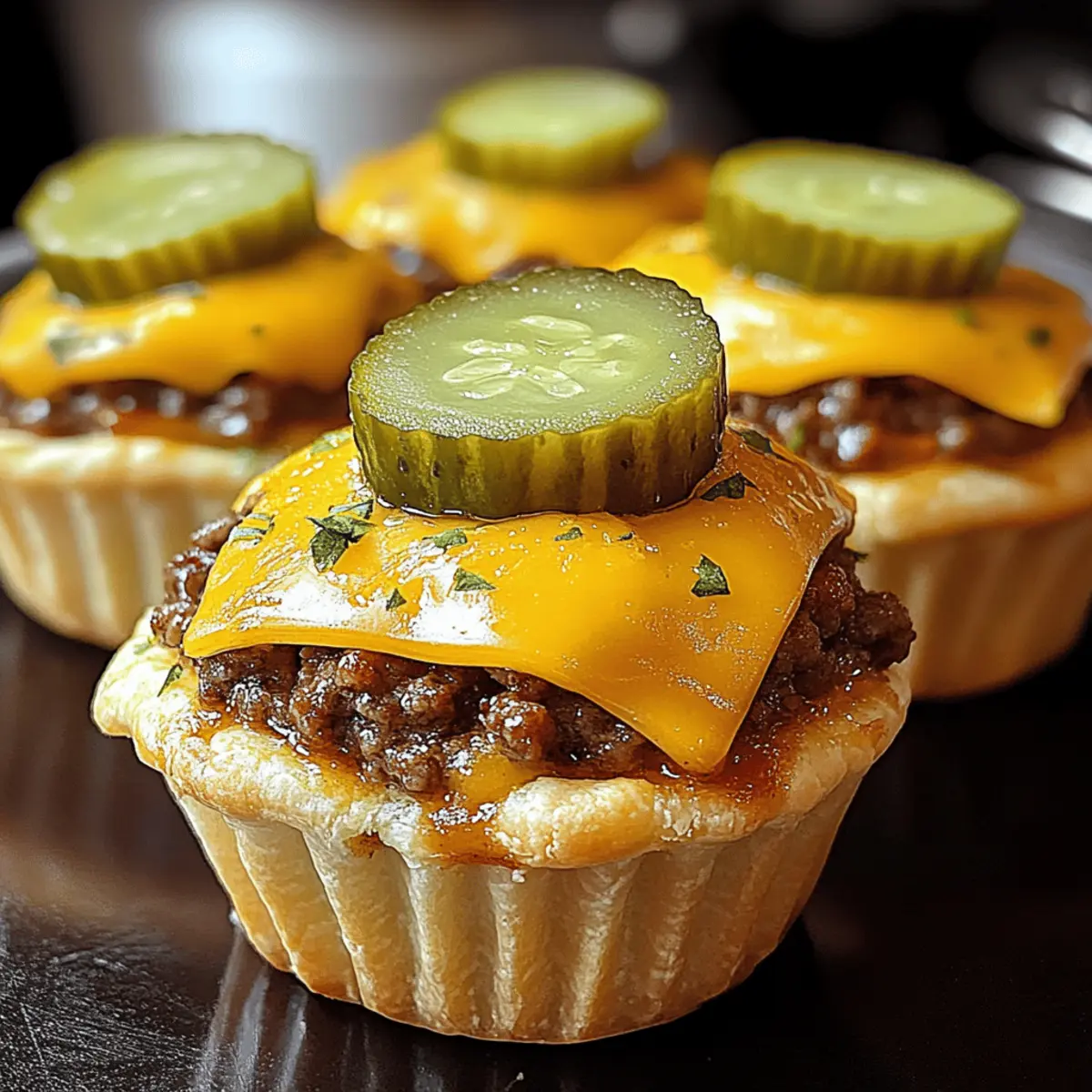 Cheeseburger Muffins backen