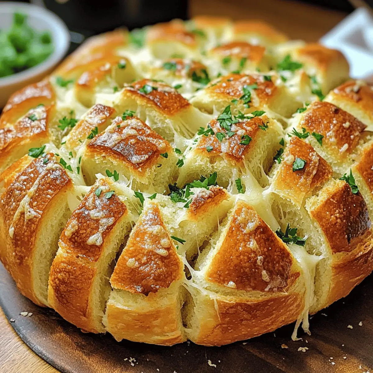 Knoblauch Parmesan Zupfbrot Rezept Einfach und Schnell