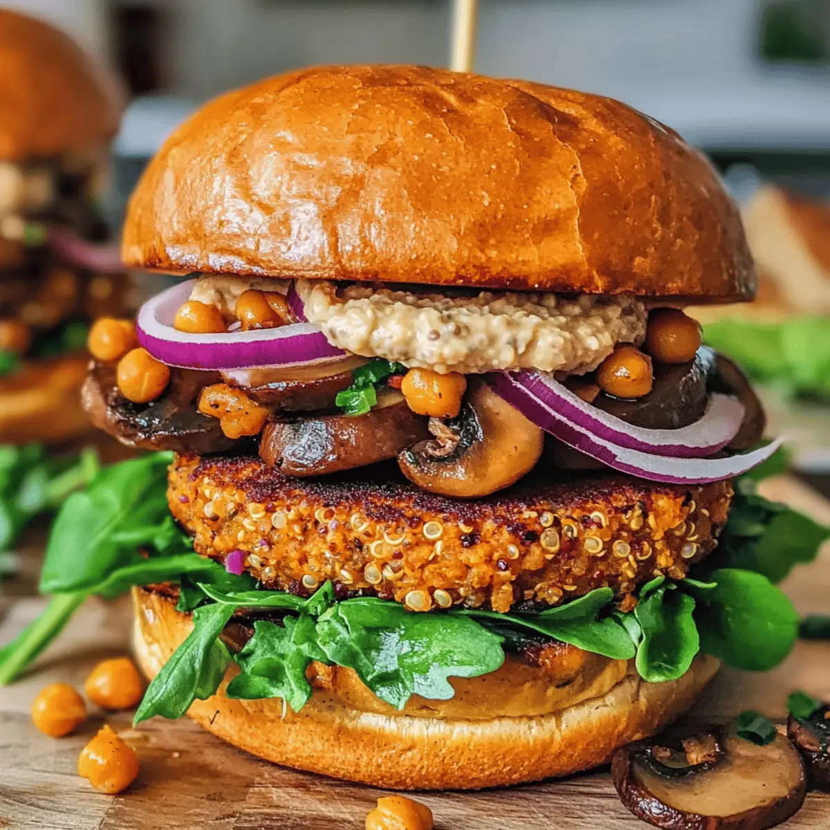 veganer Kürbisburger