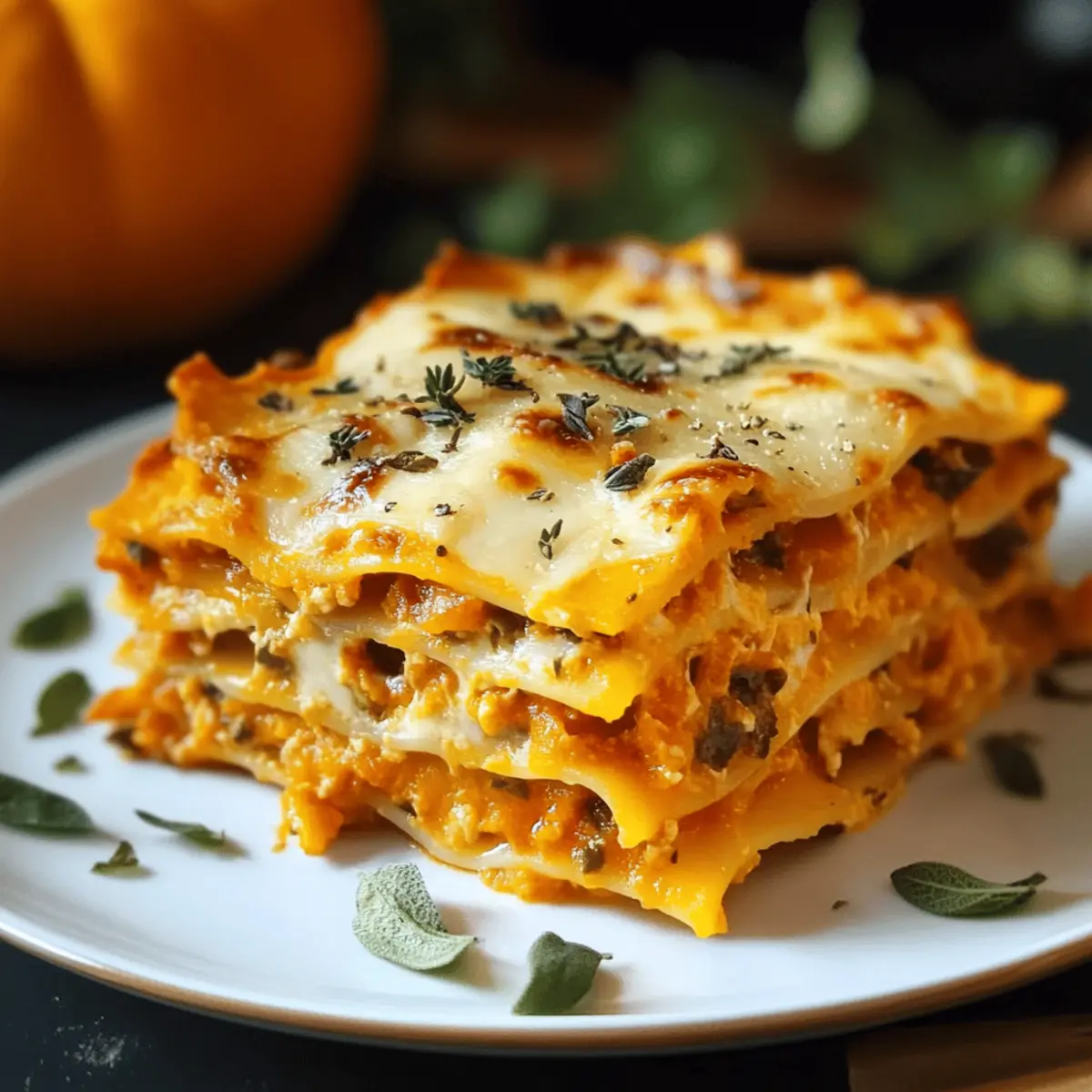 Leckere Kürbislasagne