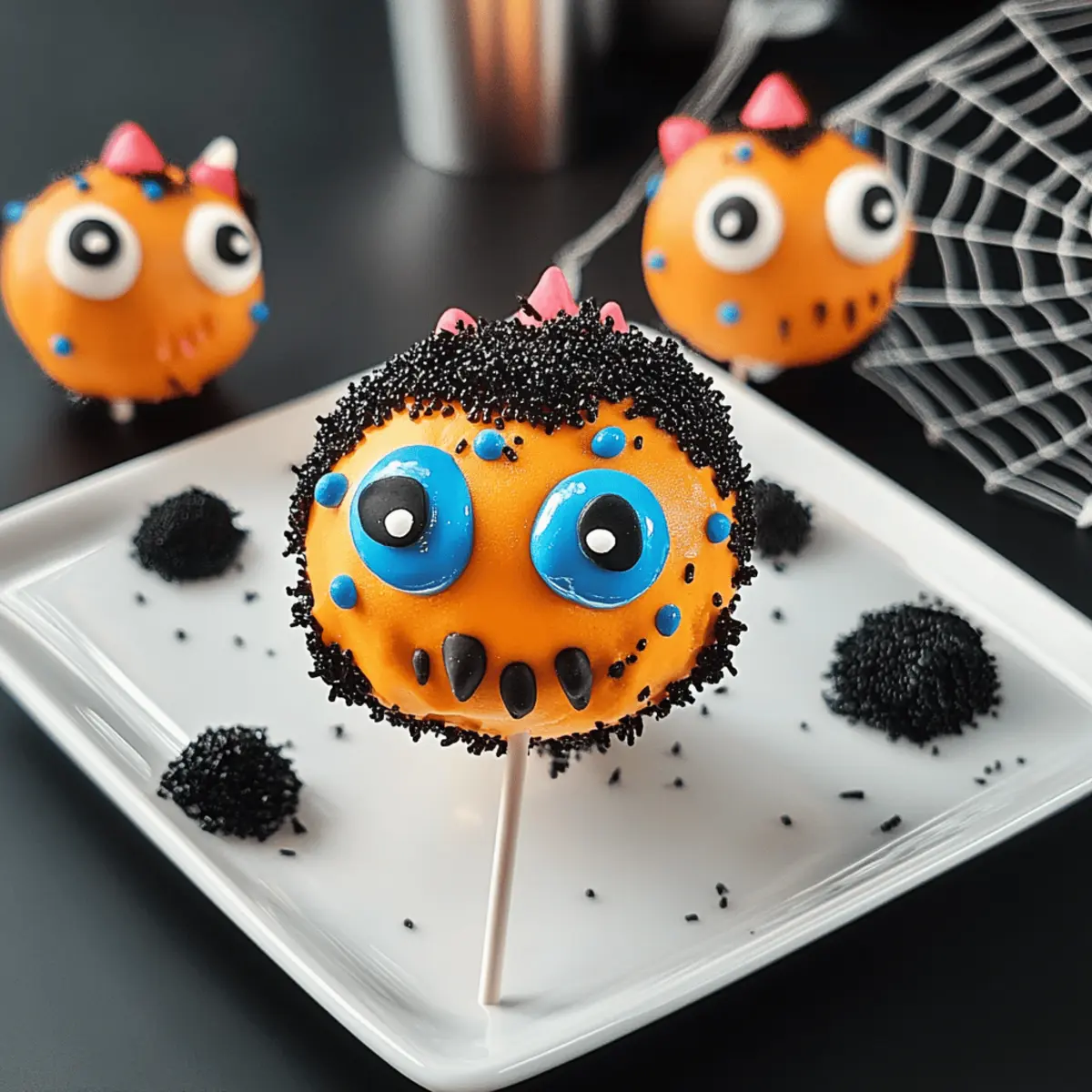 Halloween-Kuchen-Lollis: monstermäßig gut