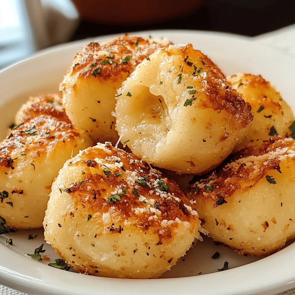 Dominos Parmesan Brot Bissen