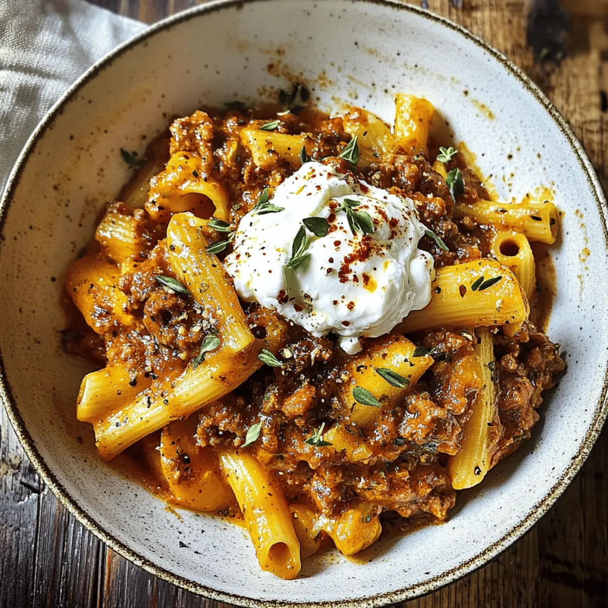 Kürbis-Rindfleisch-Bolognese