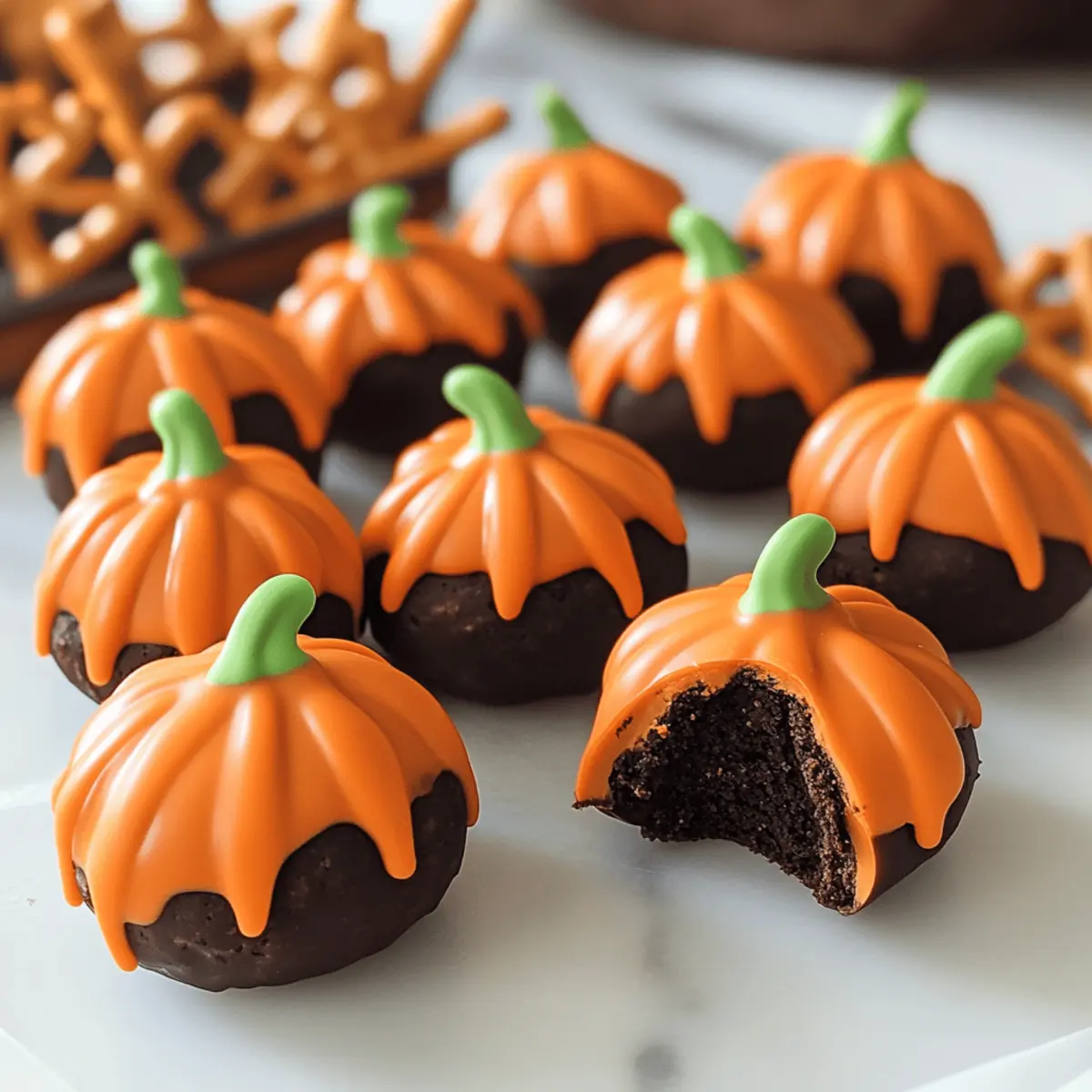 Kürbis Oreo Bällchen