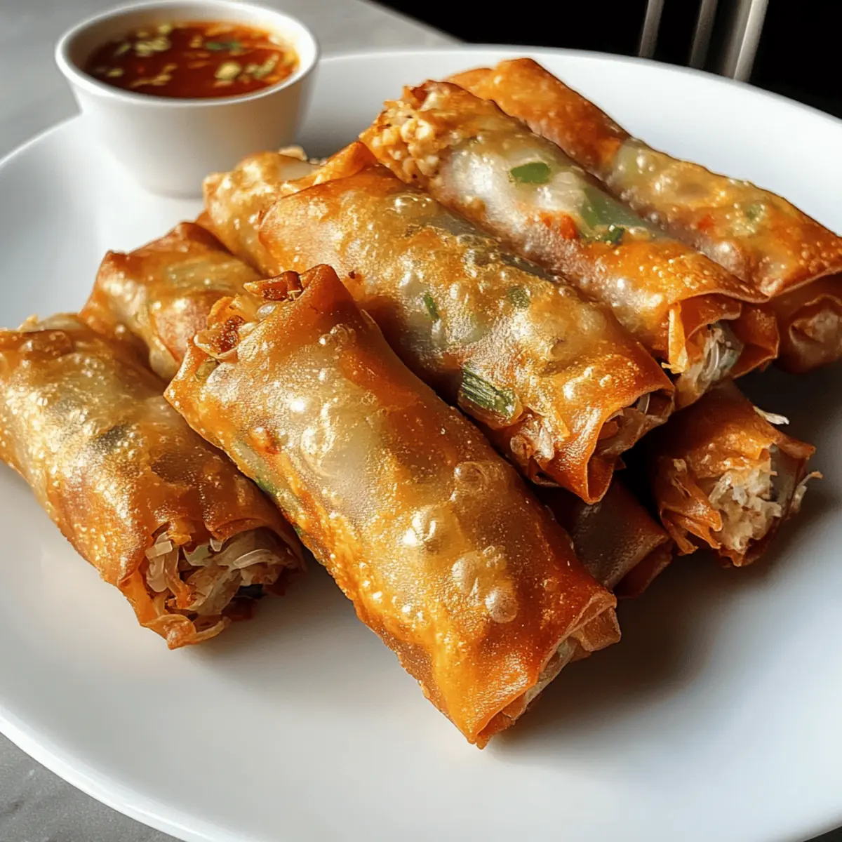 Knusprige Hähnchen-Frühlingsrollen