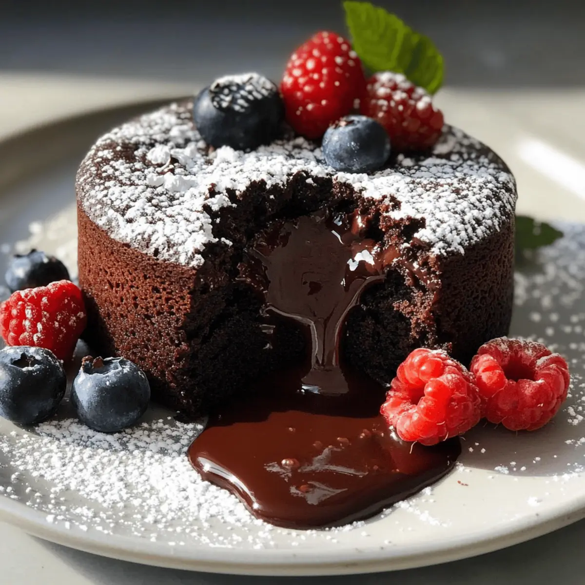 Schokoladen-Lava-Kuchen