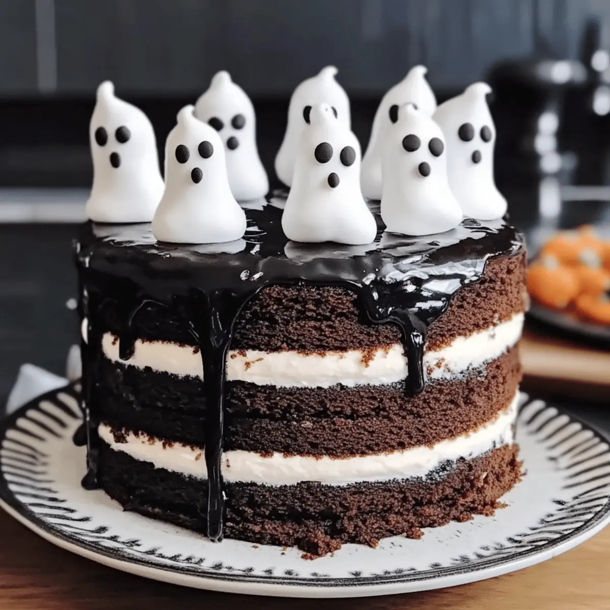 Gruselig leckere Geistertorte