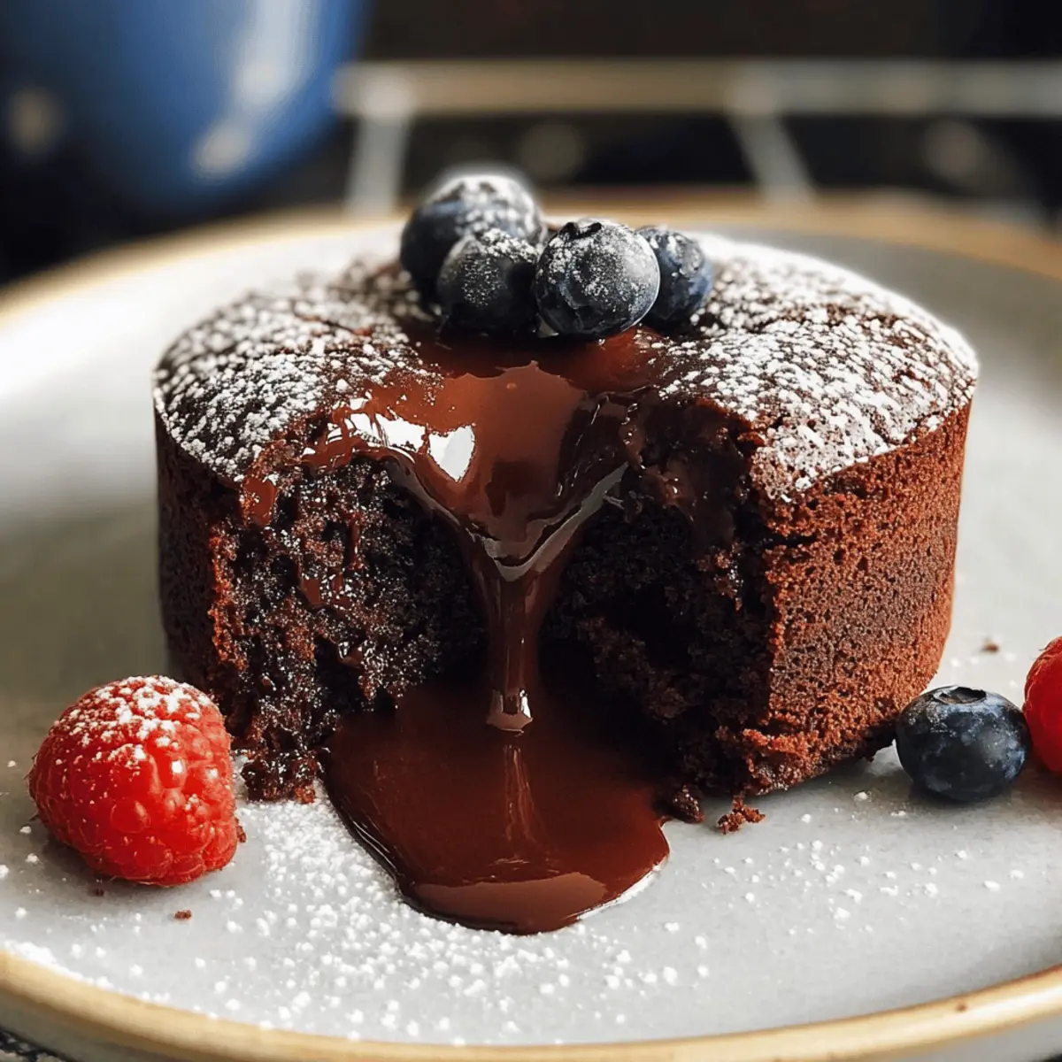 Schokoladen-Lava-Kuchen