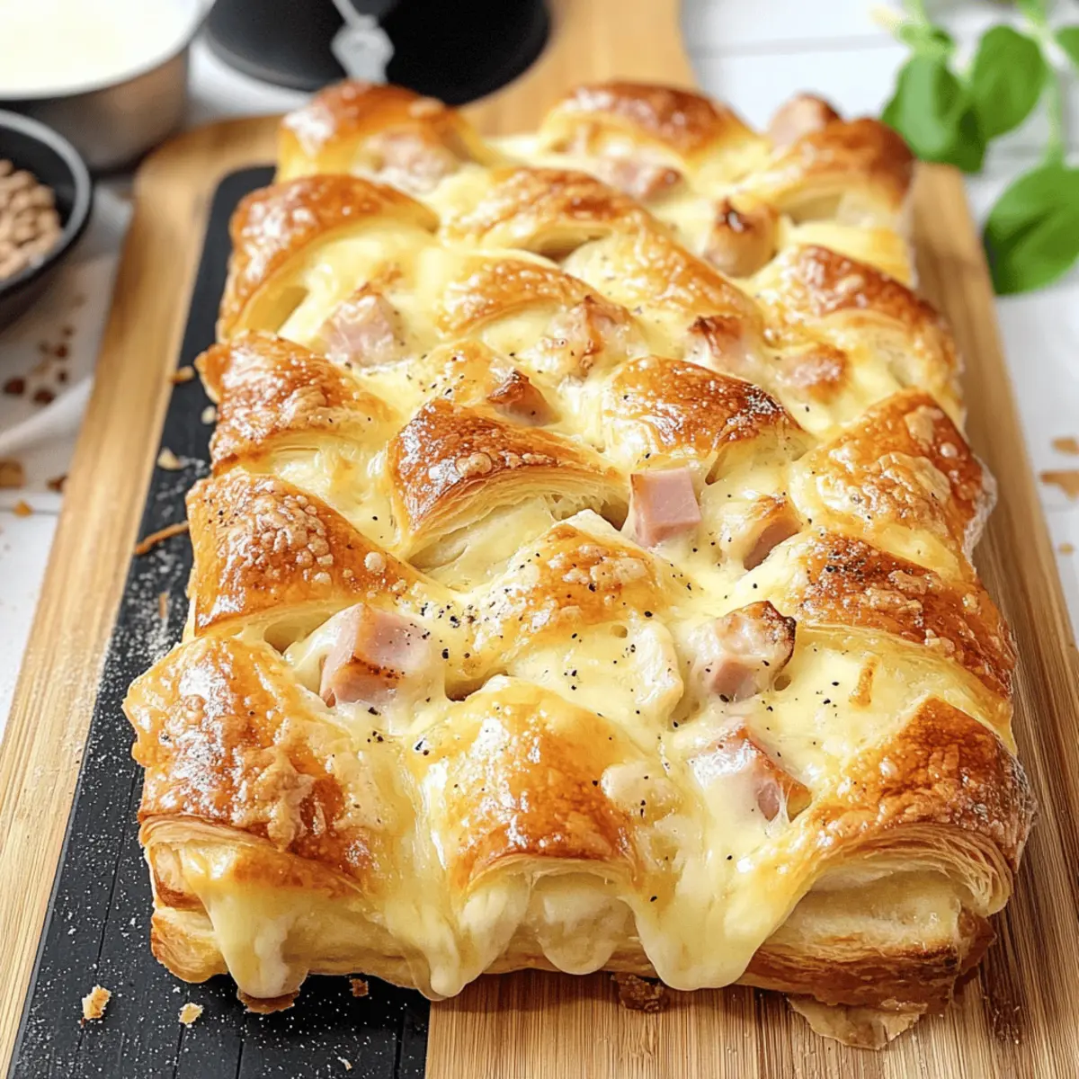 Käse Schinken Zupfbrot