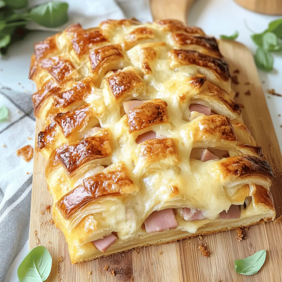 Käse Schinken Zupfbrot