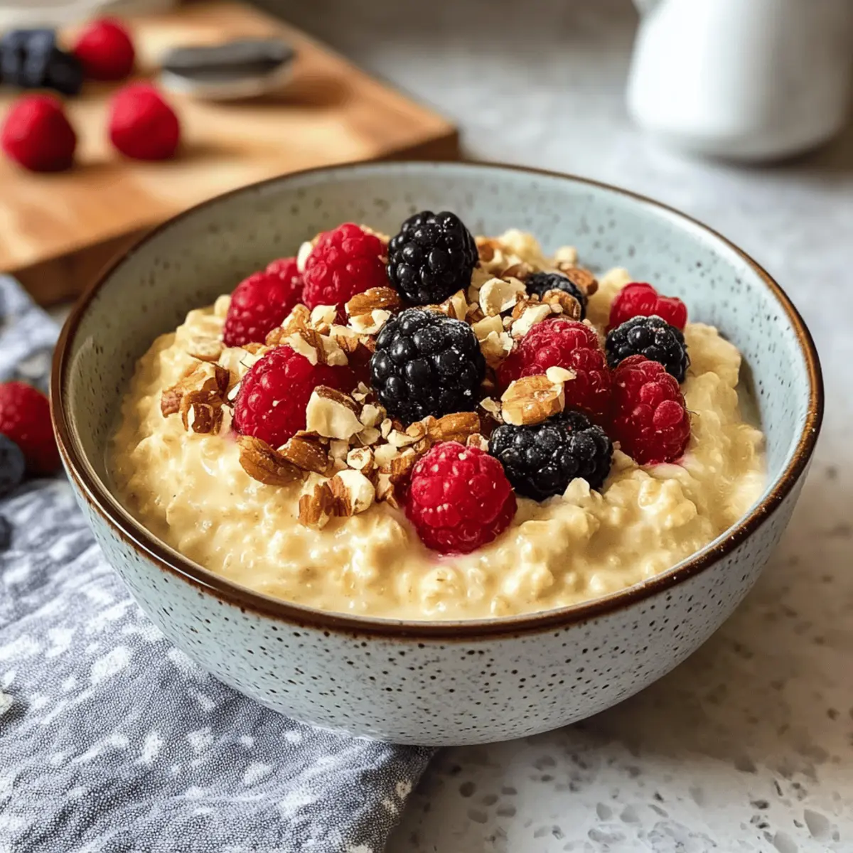 Vanillepudding Haferflocken