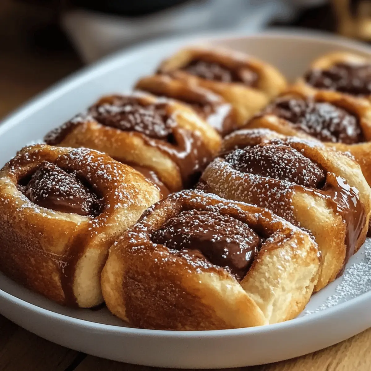 Nutella-Zimt-Toast-Rollen