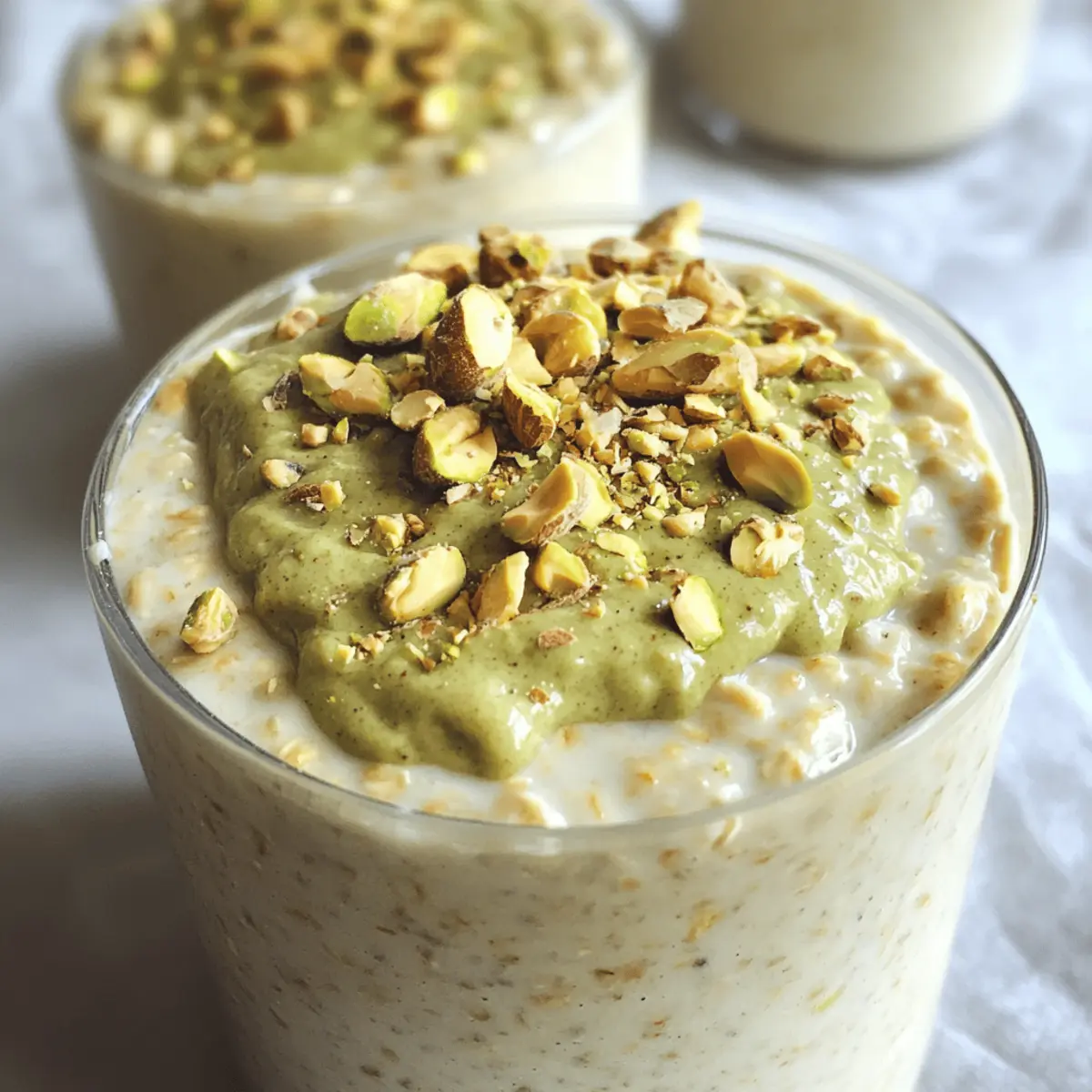 Pistazien Übernacht-Haferflocken