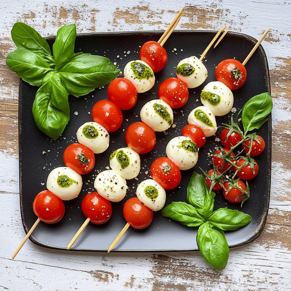 Tomate-Mozzarella-Spieße