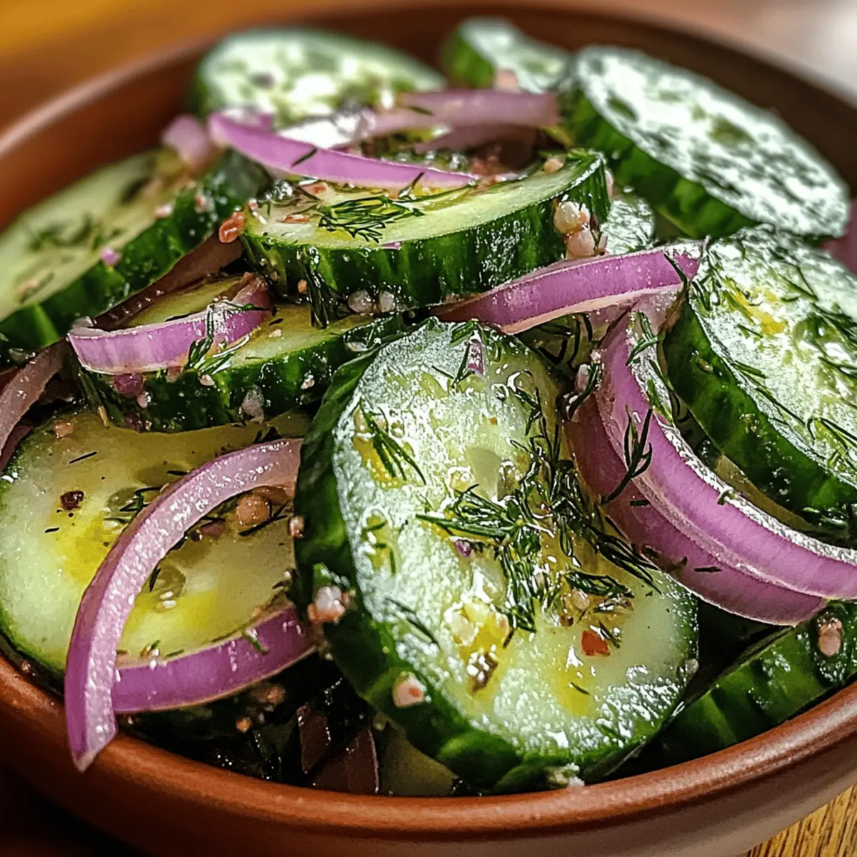 Erfrischender Gurken-Zwiebel-Delight