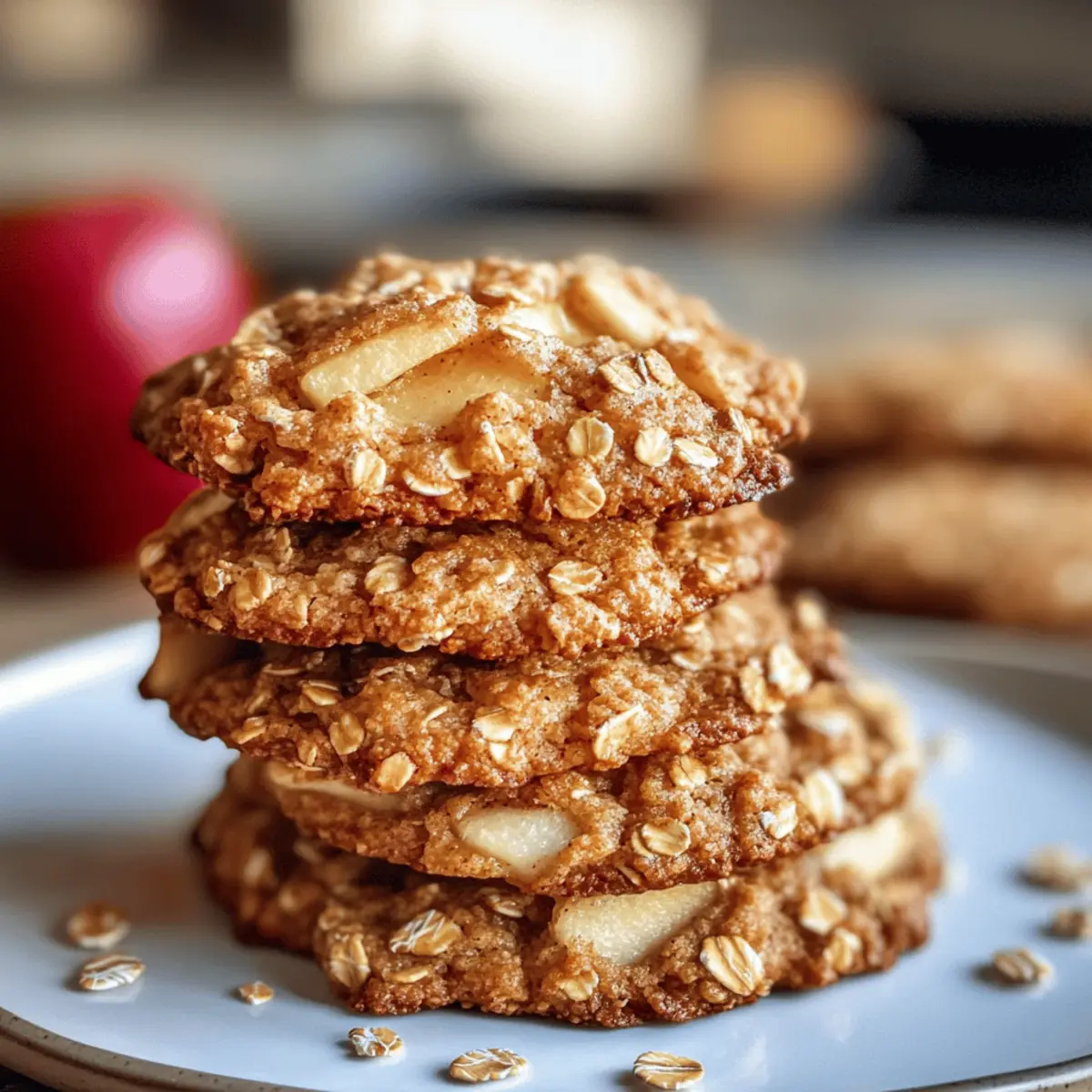 Gesunde Apfel-Hafer-Kekse