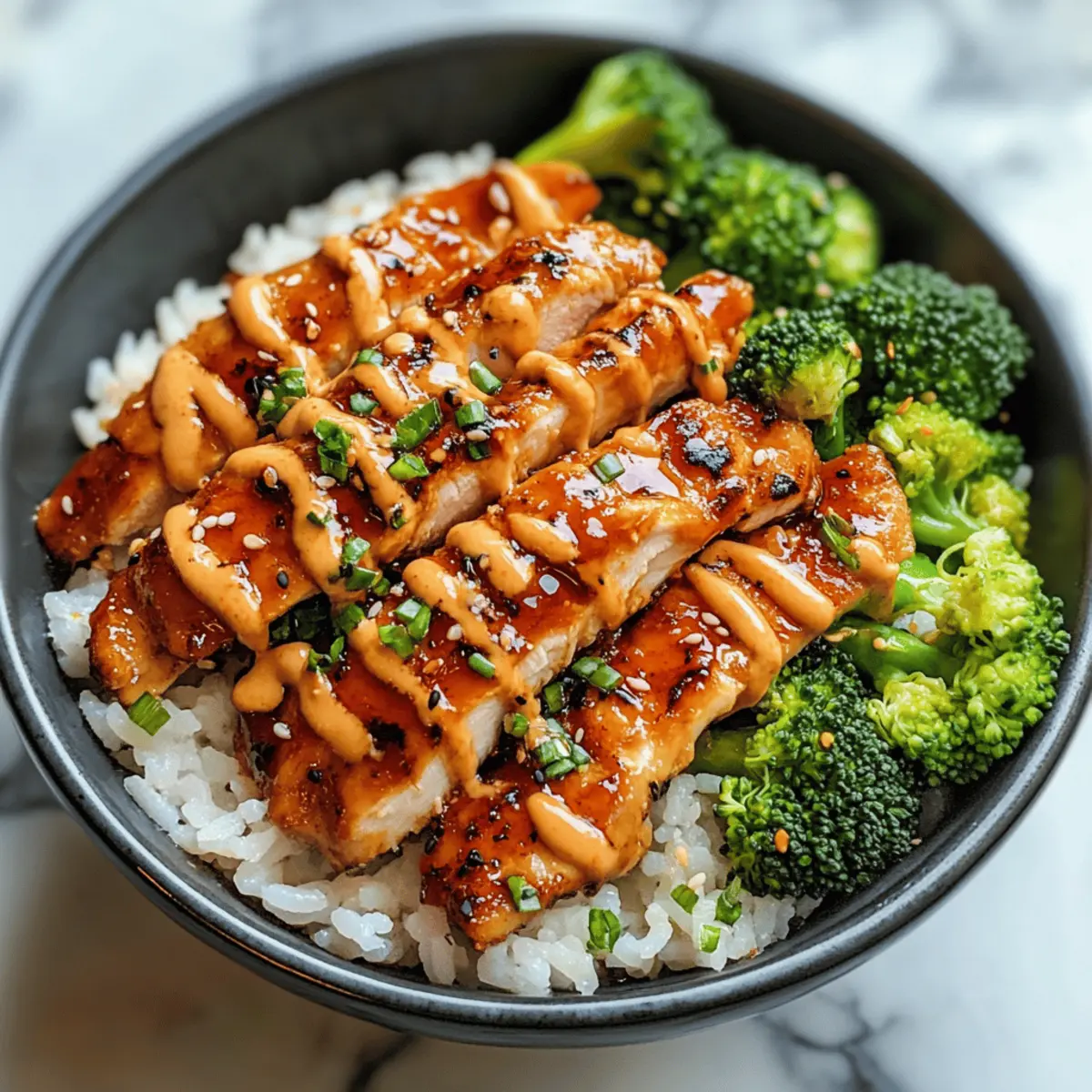 Gesunde Sticky Chicken Schalen Rezept