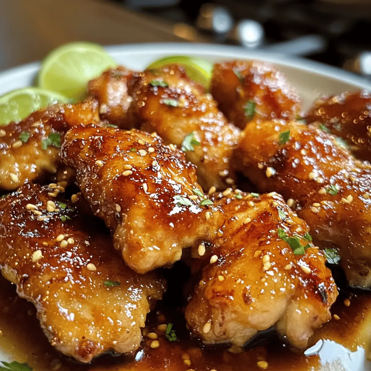 Honig-Knoblauch-Hühnchen