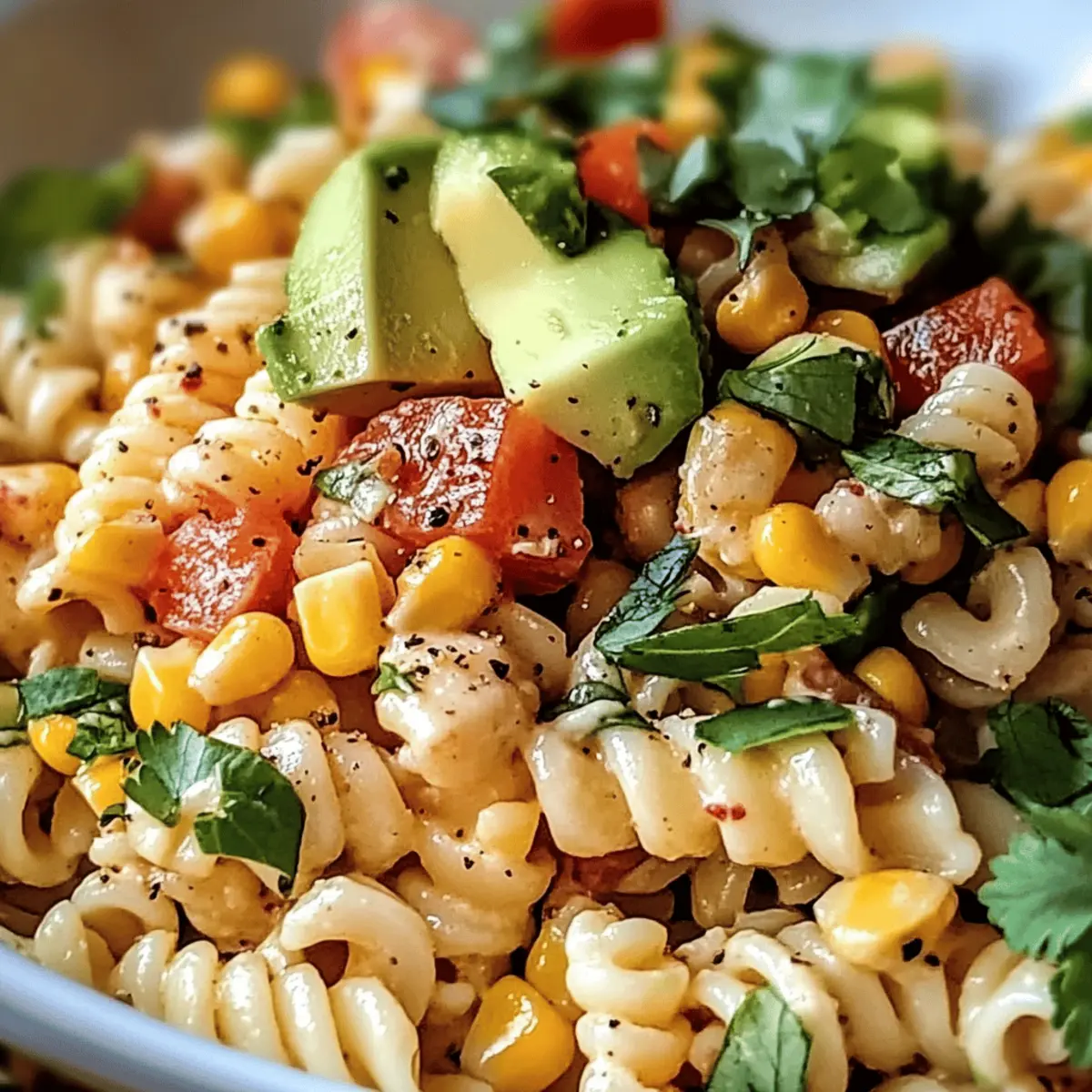 Gesunder Street-Corn-Nudelsalat