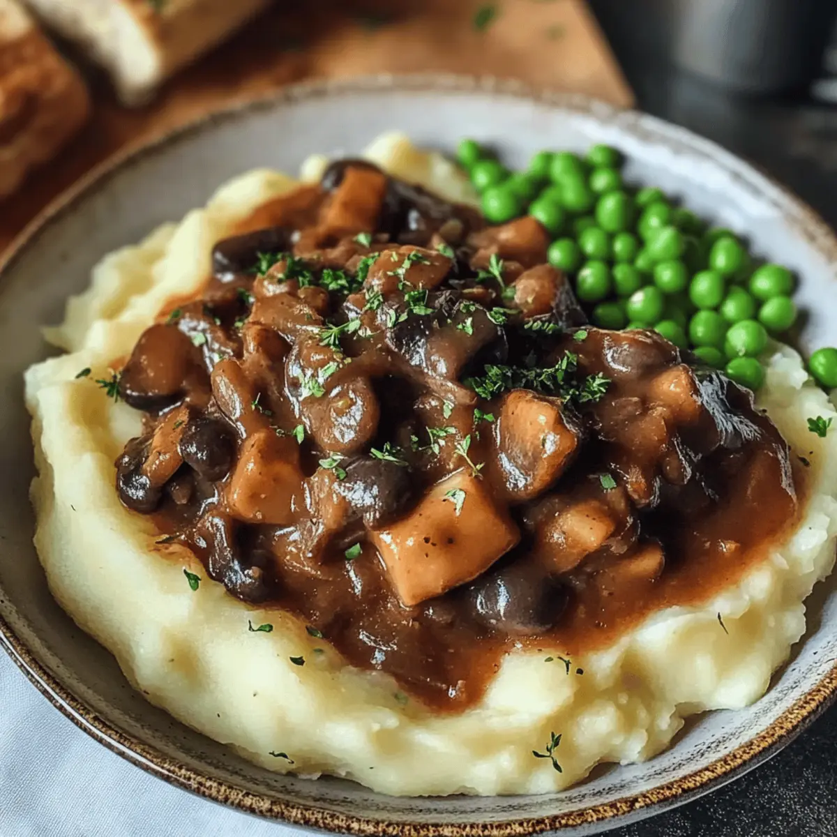 Herzhaftes Pilz-Gulasch Bourguignon